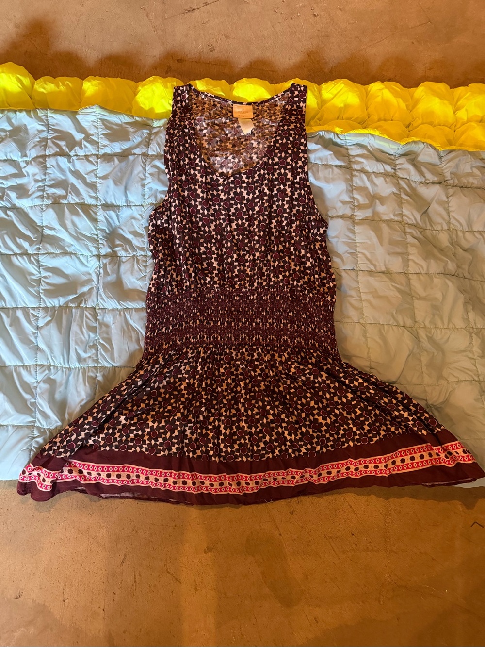 EUC kate spade Floral Geometric swim coverup size medium